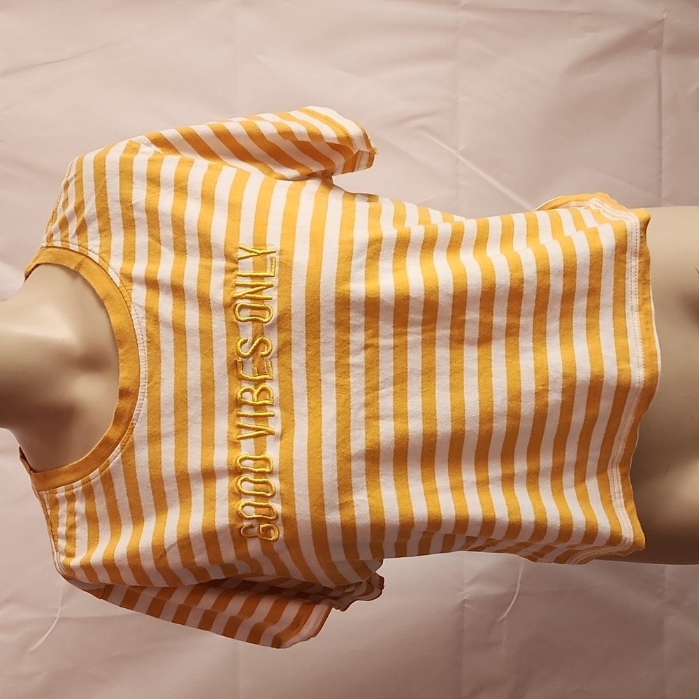 Vibe N striped cropped T